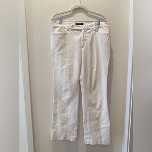Lauren Ralph Lauren Adelle Trouser Pants Cream Color Like New Size 8